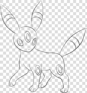 Pokemon Umbreon Coloring Pages   Umbreon Line Art  HD Png Download