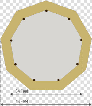 Classic One Tipi Floor Plan   Circle  HD Png Download