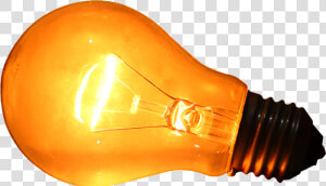 Glowing Yellow Light Bulb Png Image   Bulb Png  Transparent Png