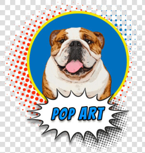 Pop Your Pup Pop Art   Circular Halftone Pattern  HD Png Download