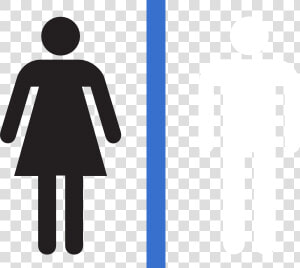 Woman Bathroom Sign Red  HD Png Download