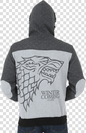 Winter Is Coming House Stark Zippered Hoodie   Game Of Thrones  HD Png Download