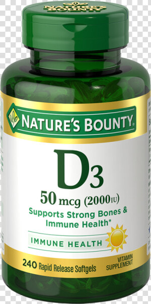 Vitamin D   Nature  39 s Bounty Magnesium 400 Mg  HD Png Download