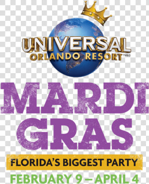 Mardi Gras Logo English   Mardi Gras 2019 Universal Studios Orlando  HD Png Download