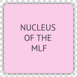 Nucleus Of The Mlf  HD Png Download