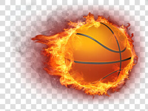 Basketball Fire Icon   Basketball Ball On Fire  HD Png Download