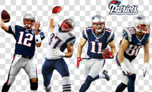 Patriots Players Png   Tom Brady Gronk And Edelman  Transparent Png