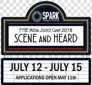 Save The Date For Fyre Media Justice Camp 2018  HD Png Download