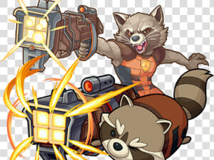 Rocket Raccoon Clipart Defender Galaxy   Rocket Raccoon In Guardians Of The Galaxy Cartoon  HD Png Download