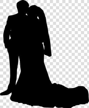 Bride And Groom Silhouette   Siluet Pengantin Muslim Hijab  HD Png Download