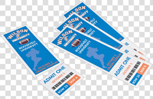 Avery® Tickets With Tear Away Stubs 1 3 4   Electric Blue  HD Png Download