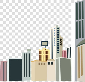 Skyscraper House Cartoon   Png Download   Vector Cartoon Building Png  Transparent Png