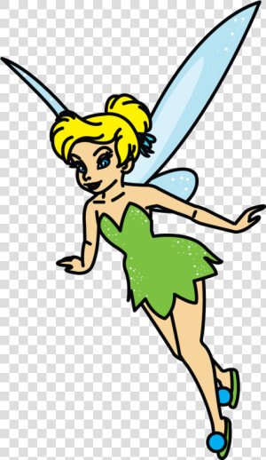 Collection Of Free Tinkerbell Drawing Cute Download   Easy Drawing Of Fairy  HD Png Download