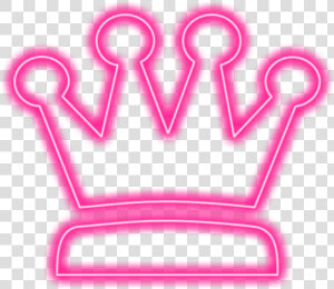  crown  pink  pinkcrown  queen  king  neon  neoneffect   Transparent Crown Neon Png  Png Download