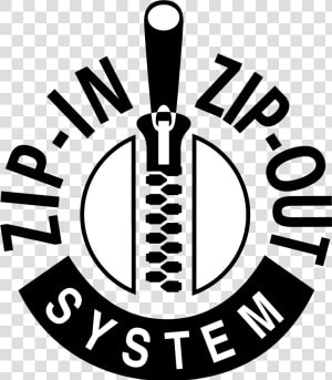 Zip In Zip Out System Logo Black And White   Zip Vector  HD Png Download