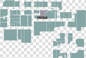 Pacsun Map   Floor Plan  HD Png Download