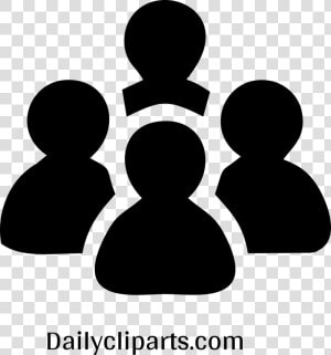 4 Employees Group Discussion Icon Image   Group Of 4 Icon  HD Png Download