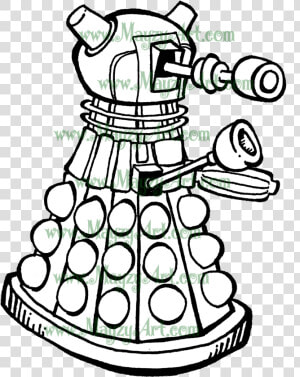 Transparent Dalek Clipart   Cartoon  HD Png Download