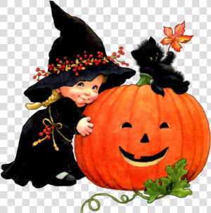 Cute Baby Witches Halloween Cartoon Clip Art Witch   Ver Imagenes De Halloween  HD Png Download