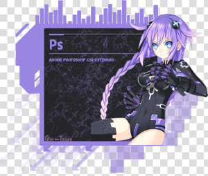 Png Animé Photoshop   Purple Heart Hyperdimension Neptunia Concept Art  Transparent Png