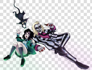 Transparent Beetlejuice Png   Beetlejuice And Lydia Fan Art  Png Download