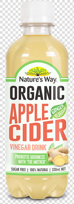 523151 Natures Way Apple Cider Vinegar Drink Ginger  HD Png Download