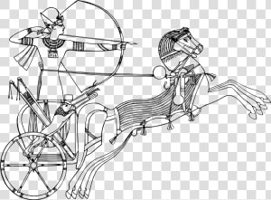 Transparent Egypt Clipart   Egyptian Chariots Coloring Page  HD Png Download