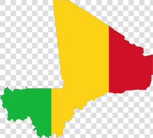 Mali Flag Map Large Map   Map Of Mali  HD Png Download