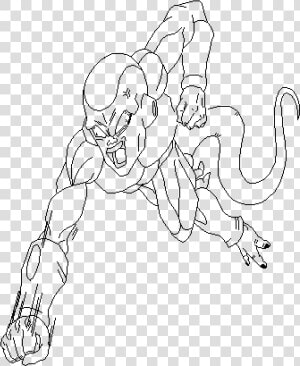 Golden Frieza Drawing   Png Download   Golden Frieza Drqwing  Transparent Png