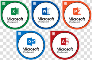 Mos Microsoft Office Specialist   Microsoft Office Specialist Badges  HD Png Download