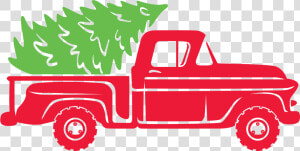 Clip Art Christmas Tree Truck Svg   Christmas Truck Svg Free  HD Png Download