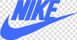 Nike Logo Design   Nike Logo Color Blue  HD Png Download