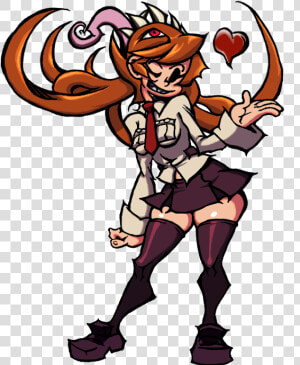 Skullgirls Peacock X Filia Sprite Edit one Of The First   Avery X Peacock Skullgirls  HD Png Download