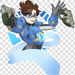 Tracer Cadet Oxton Transparent Overwatch  HD Png Download