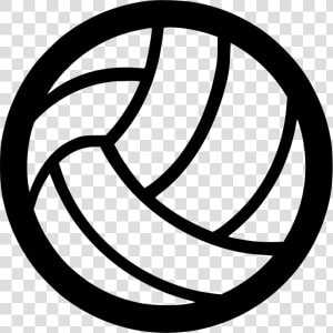 Volleyball   White Volleyball Icon Transparent  HD Png Download