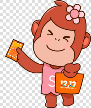 Swipe Up Happy Birthday Sticker By Shopee Malaysia   Shopee Malaysia Gif  HD Png Download