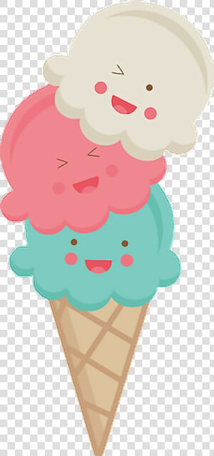 Transparent Helado Png   Cute Ice Cream Clipart  Png Download