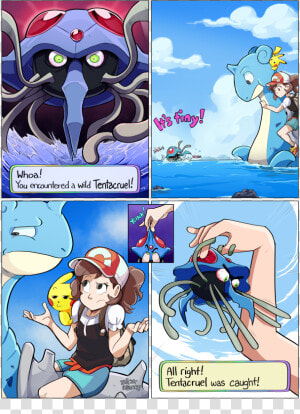 Tentacruel Having Sex With Trainer  HD Png Download