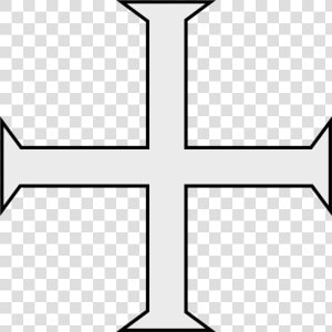 Transparent Templar Shield Png   White Templar Cross Png  Png Download