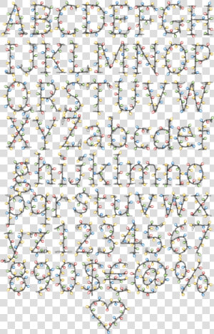 Alphabet Of Color Garland   Motif  HD Png Download