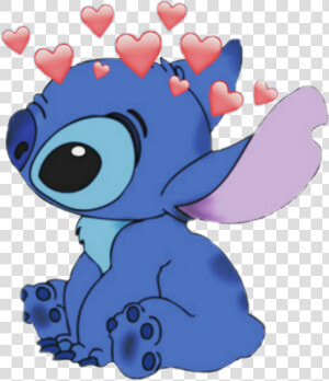  stitch  cute  heartcrown  blue   Stitch Cute  HD Png Download