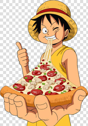 One Piece Monkey D   Monkey D Luffy Food  HD Png Download