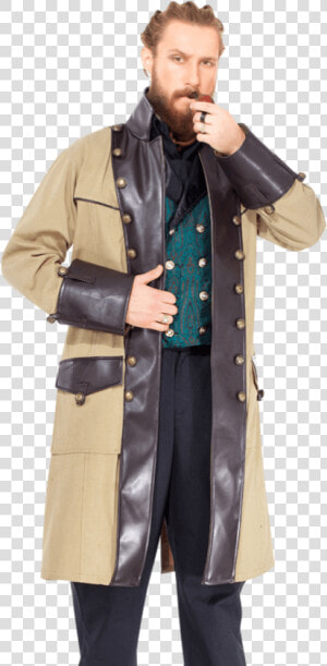 Time Travelers Buff Coat   Overcoat  HD Png Download