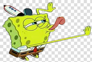 Spongebob Spongebob Squarepants Meme Aesthetic Funny   Spongebob Licking Meme  HD Png Download