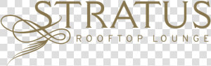 Stratus Logo Gold 4c   Stratus Rooftop Lounge  HD Png Download