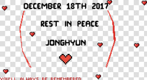 Kim Jonghyun Rest In Peace Hd  HD Png Download