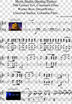 Warner Bros Intro Piano Sheet Music  HD Png Download