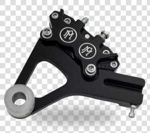 Pm Contrast Cut 4 Piston Rear Brake Caliper For Harley   Motorcycle  HD Png Download