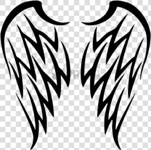 Tribal Clipart Transparent Background   Tribal Angel Wings Tattoo  HD Png Download