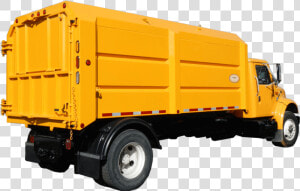 Concord Road Equipment Yellow Leaf Box Truck   Leaf Collection Equipment  HD Png Download